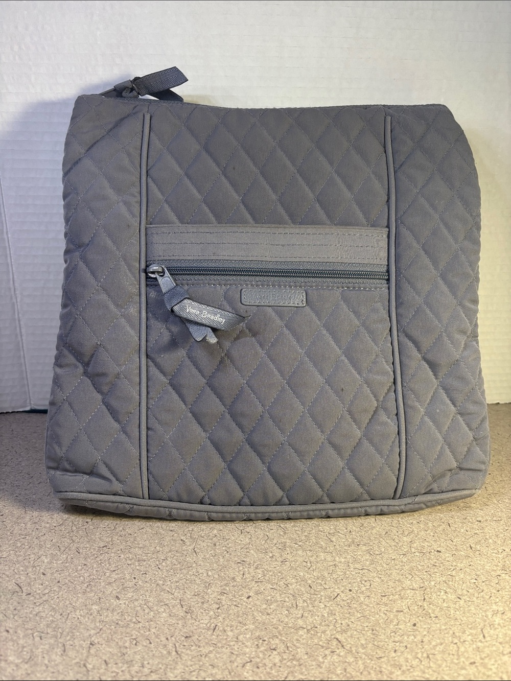 Vera Bradley Quilted Gray Shoulder Bag/Crossbody
